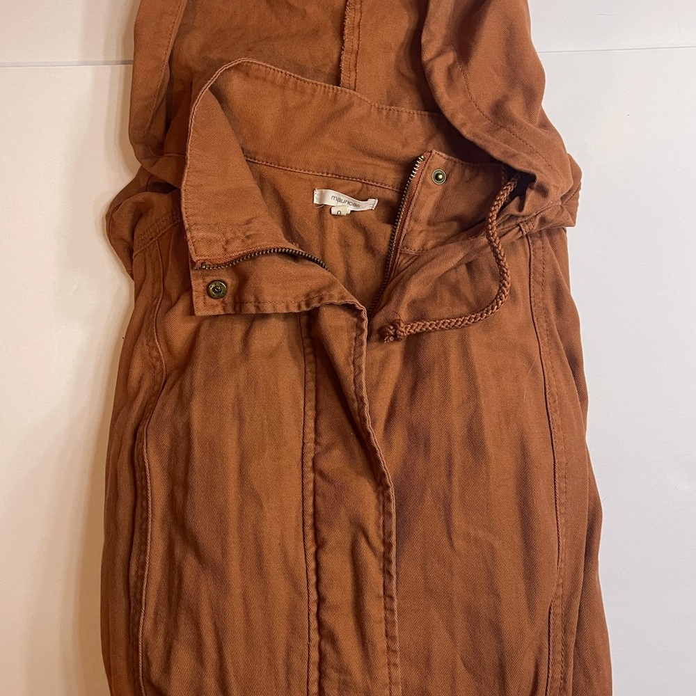 🔶Maurices burnt orange lightweight jacket🔶
